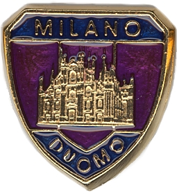 99-03-08-0014 Spille Milano Duomo Scudo Viola Blu CONFEZIONI da n.20 Pz.