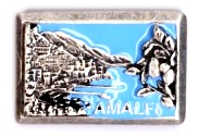 99-02-16-4051A Magneti Amalfi Rettangolare Panorama Azzurro CONF. da n.10 Pz.