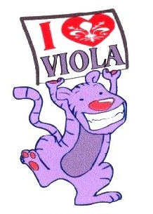 99-08-02-0004 Adesivi Viola I Love Viola CONFEZIONI da n.10 Pz.