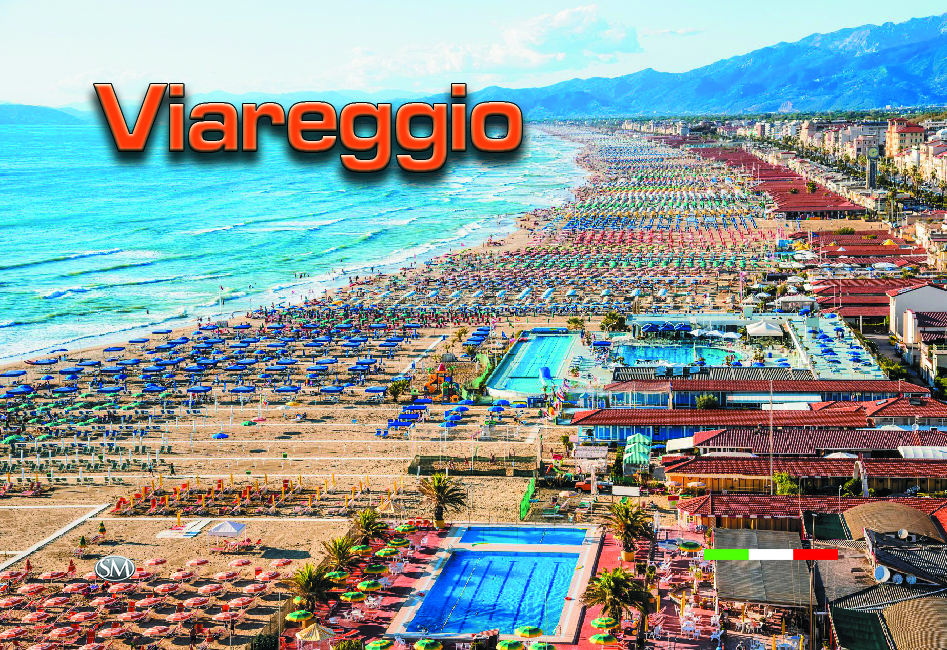 97-02-07-1103 Magneti Rettangolari Viareggio Spiaggia CONFEZIONI da n.10 Pz.