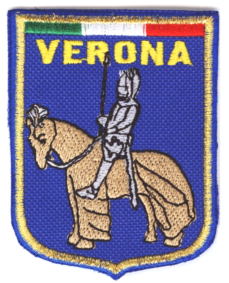 99-06-04-0009 Toppe Verona scudo Cavaliere blu PREZZO PER UNA CONF. DA 10 PZ.