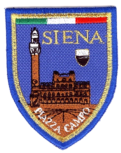 99-06-05-0011 Toppe Siena scudo Piazza del Campo Blu CONF. DA 10 PZ.
