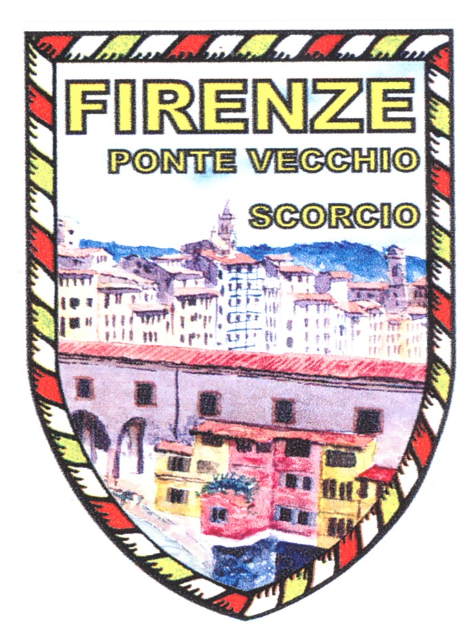 99-08-02-0995 Adesivi Firenze Acquerello Scorcio Ponte Vecchio CONFEZION.10 Pz.