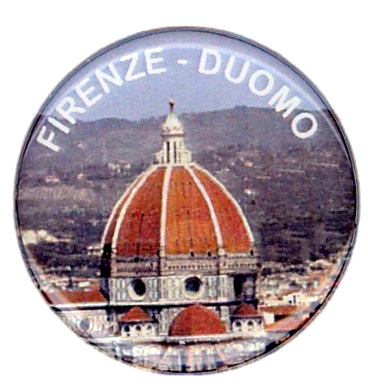 99-08-02-2106 Adesivi Lente Firenze Tondo mm.30 duomo Cupola CONF. da 10 Pz.