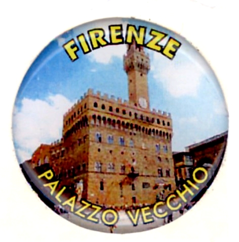99-08-02-2107 Adesivi Lente Firenze Tondo mm.21 Palazzo Vecch. CONF. da 10 Pz.