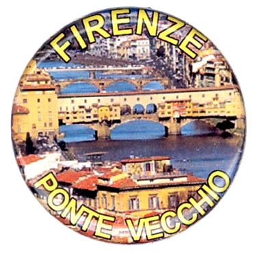 99-08-02-2109 Adesivi Lente Firenze Tondo mm.21 Ponte Vecchio CONF. da 10 Pz.