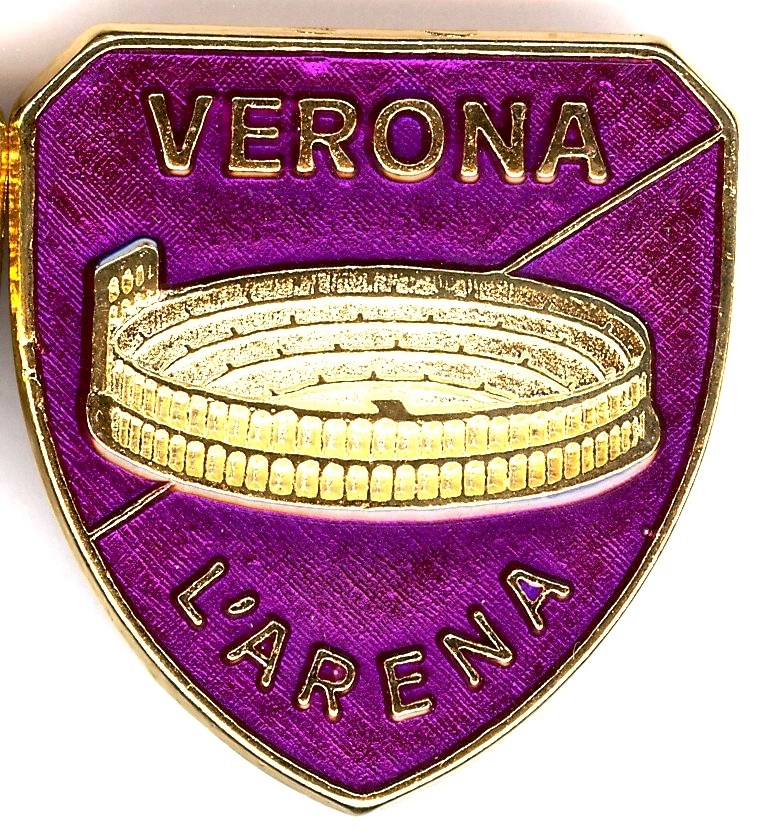 99-03-04-0104 Spille Verona Scudo Arena Viola CONFEZIONI.da n. 20 Pz.