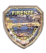 99-03-02-2603 Spille Firenze Scudo Lente Ponte Vecchio CONFEZIONI.da n. 20 Pz.