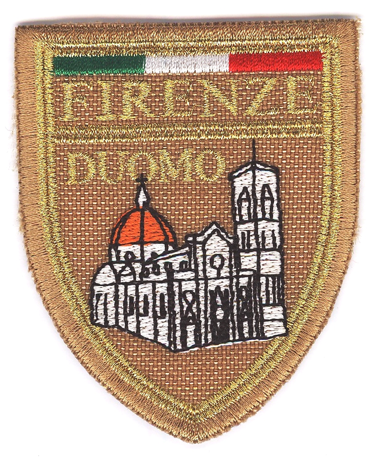 99-06-02-0016 Toppe Firenze Scudo Marrone CONFEZIONI da n.10 Pz.Duomo