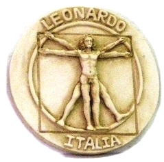 99-02-31-20103 Magneti Leonardo Resina Vitruviano Beige CONFEZIONI da n.10 Pz.