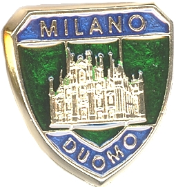 99-02-08-0015 Magneti Milano Duomo Scudo Verde Blu CONFEZIONI da n.10 Pz.