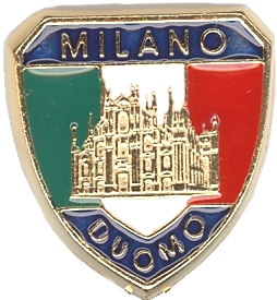 99-02-08-0017 Magneti Milano Duomo Scudo Tricolore CONFEZIONI da n.10 Pz.