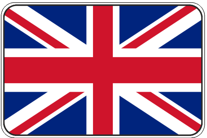 99-08-01-0716 Adesivi Bandiera Regno Unito CONFEZIONI DA 10 PZ