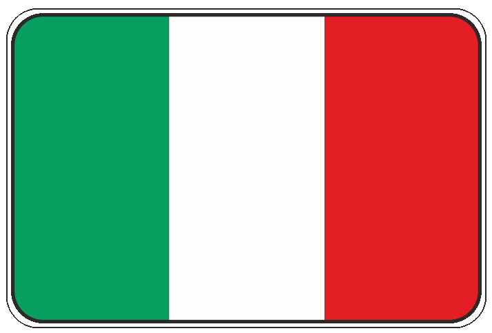 99-08-01-0721 Adesivi Bandiera Italia CONFEZIONI DA 10 PZ