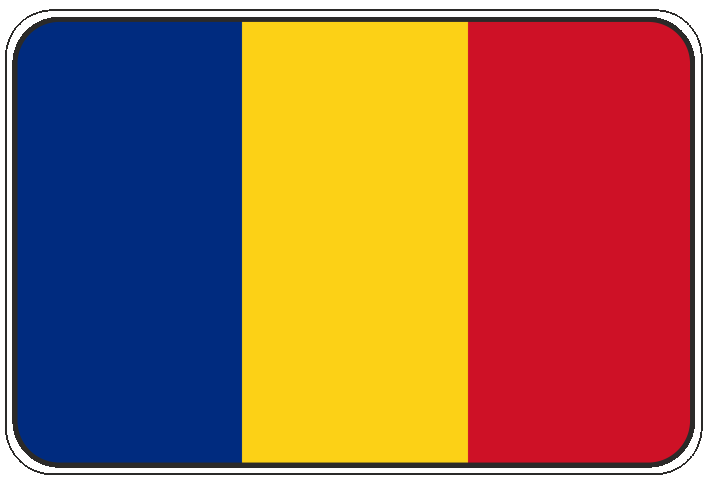 99-08-01-0730 Adesivi Bandiera Romania CONFEZIONI DA 10 PZ
