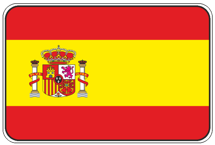 99-08-01-0735 Adesivi Bandiera Spagna CONFEZIONI DA 10 PZ