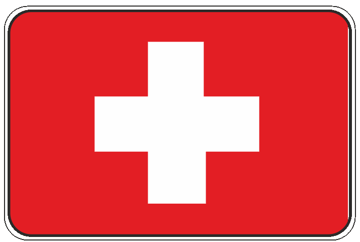 99-08-01-0737 Adesivi Bandiera Svizzera CONFEZIONI DA 10 PZ