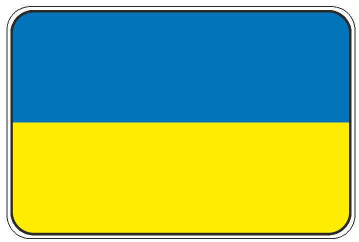 99-08-01-0739 Adesivi Bandiera Ucraina CONFEZIONI DA 10 PZ