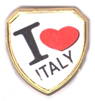 99-03-01-2610 Spille Italia Lente Scudo I Love Italy CONFEZIONI da n.20 Pz.