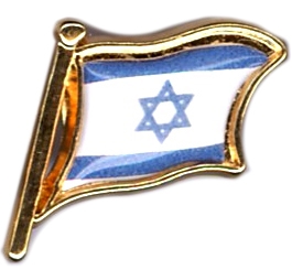 99-03-01-1207 Spille Bandiera Israele Lente CONFEZIONI da n.20 Pz.