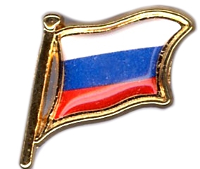 99-03-01-1209 Spille Bandiera Russia Lente CONFEZIONI da n.20 Pz.