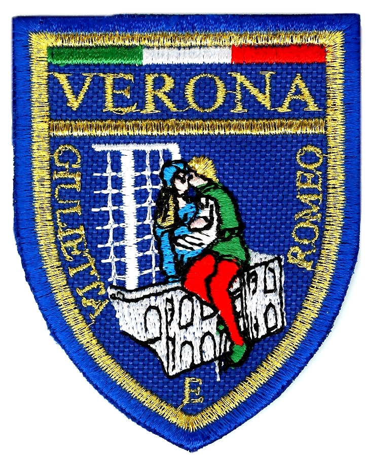 99-06-04-0001 Toppe Verona Scudo Giulietta Blu CONFEZIONI da n.10 Pz.