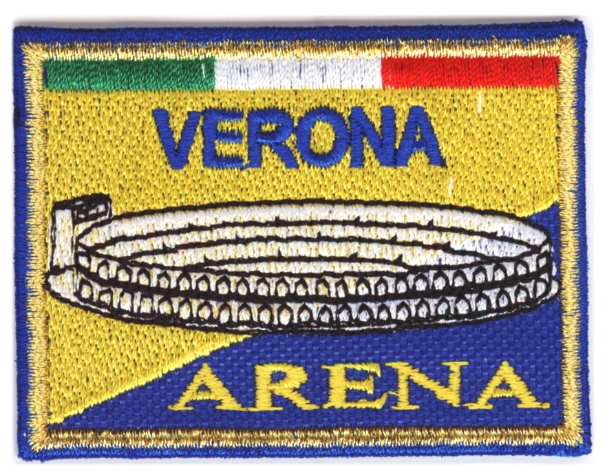 99-06-04-0006 Toppe Verona Rettangolare Arena Giallo Blu CONFEZIONI da n.10 Pz.