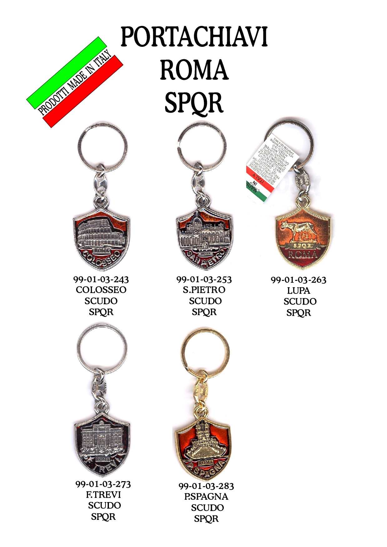 99-01-03-0000 Portachiavi Roma Catalogo Pag.10