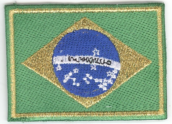99-06-01-0060 Toppe Bandiere Brasile CONFEZIONI da n.10 Pz.