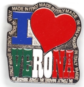 99-02-04-1415 Magneti Verona I love Tricolore CONFEZIONI da n.10 Pz.