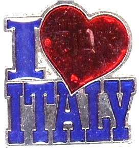 99-02-01-0014 Magneti I love Italy blu CONFEZIONI da n.10 Pz.