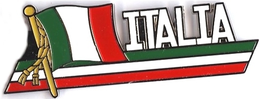 99-02-01-0016 Magneti bandiera lunga scritta "ITALIA" CONFEZIONI da n.10 Pz.