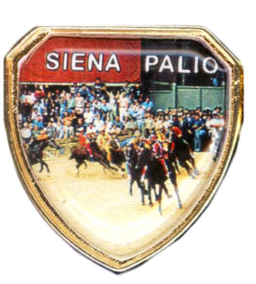 99-03-05-2202 Spille Siena Scudo Lente Palio mm.21 CONFEZIONI.da n. 20 Pz.