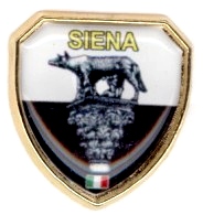 99-03-05-2204 Spille Siena Scudo Lente Lupa Bianco Nero mm.21 CONFEZ.20 Pz.