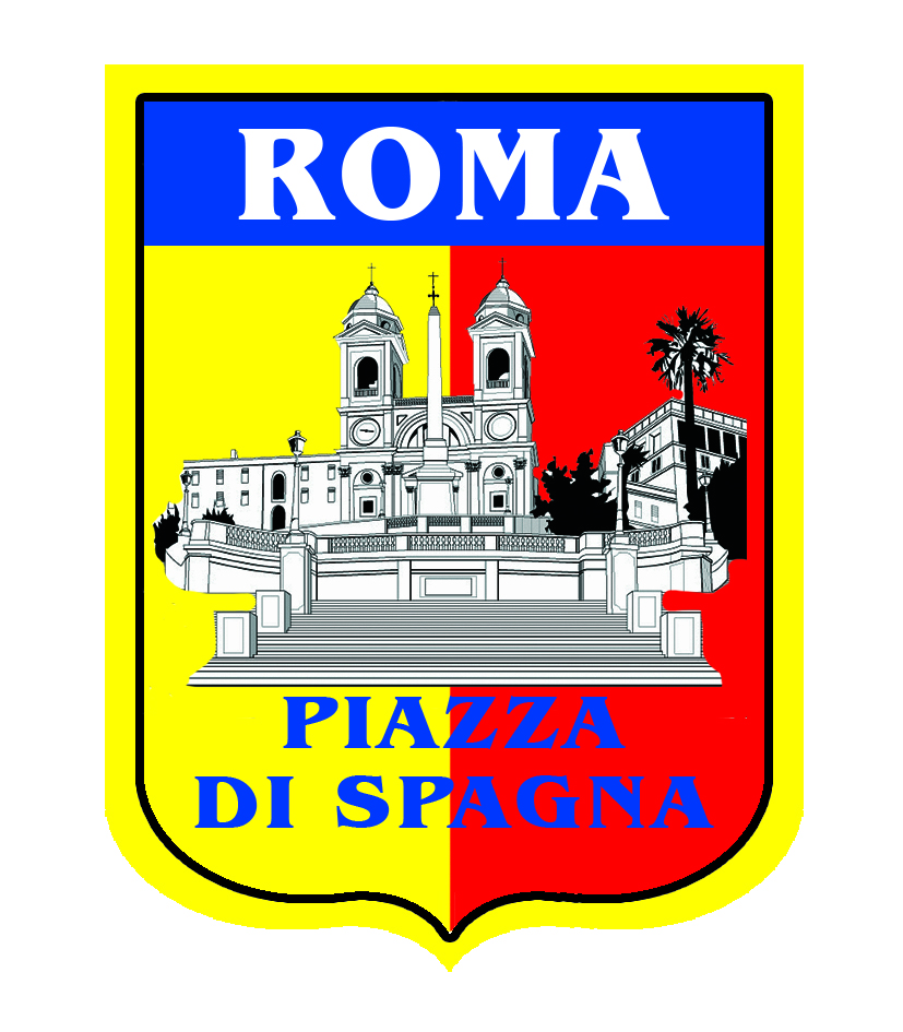 99-08-03-0114 Adesivi Roma Scudo Piazza di Spagna CONFEZIONE da 10 PZ.