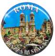 99-08-03-1145 Adesivi Roma Tondo mm.21 Piazza di Spagna CONFEZIONI da n.10 Pz.