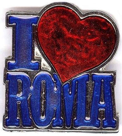 99-02-03-0706 Magneti Roma I Love Roma Colore Blu CONFEZIONI.da n. 10 Pz.