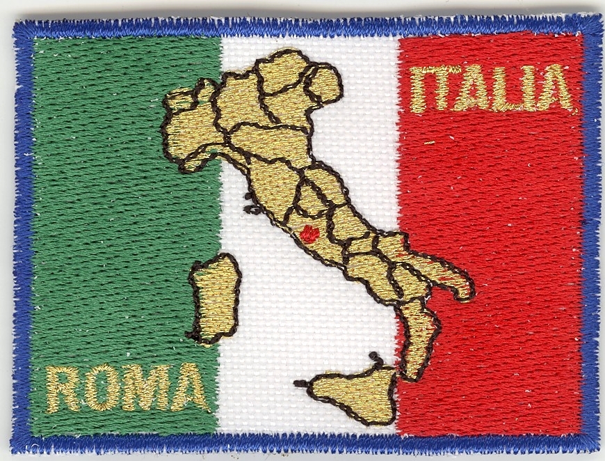 99-06-03-0008 Toppe Roma Bandiera Stivale Roma Italia CONFEZIONI da n.10 Pz.