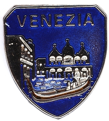 99-02-09-0036 Magneti Venezia Scudo San Marco Blu CONFEZIONI da n.10 Pz.