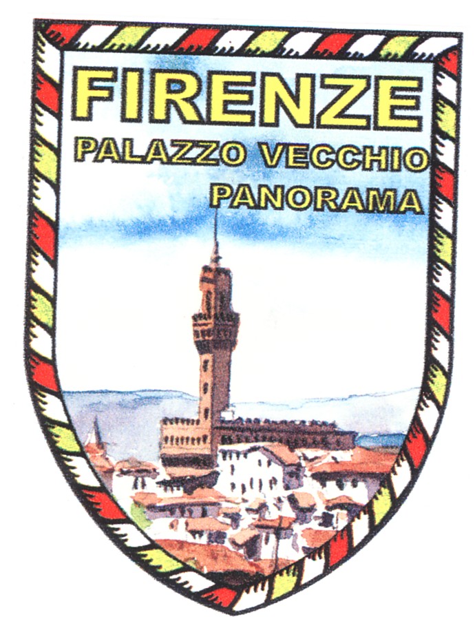 99-08-02-0993 Adesivi Firenze Acquerello Scudo Panorama Palazz.V.CONFEZ.10 Pz.