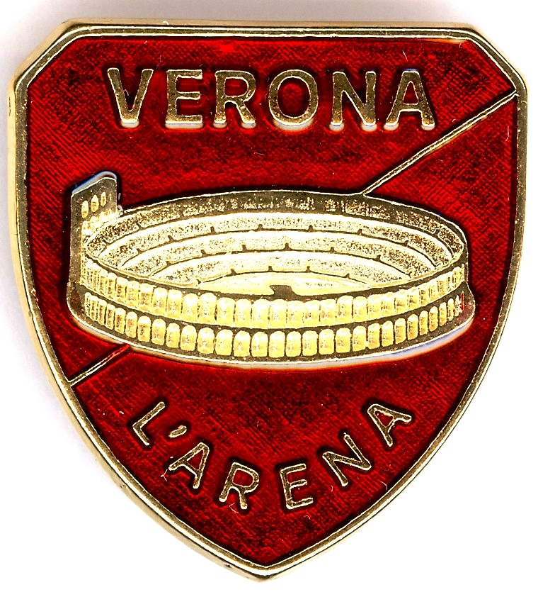 99-03-04-0103 Spille Verona Scudo Arena Rosso CONFEZIONI.da n. 20 Pz.