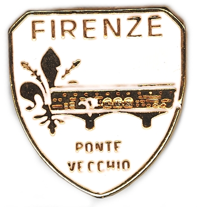 99-02-02-0031 Magneti Scudo Ponte Vecchio Bianco CONFEZIONI da n.10 Pz.