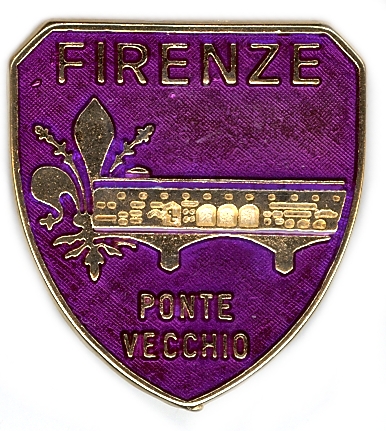 99-02-02-0034 Magneti Scudo Ponte Vecchio Viola CONFEZIONI da n.10 Pz.