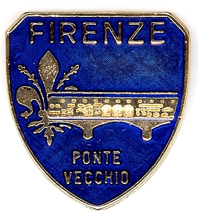 99-02-02-0036 Magneti Scudo Ponte Vecchio Blu CONFEZIONI da n.10 Pz.