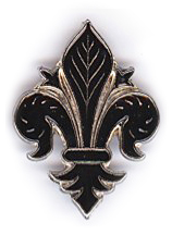 99-02-02-0052 Magneti Giglio Scontornato Nero CONFEZIONI da n.10 Pz.