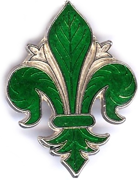 99-02-02-0055 Magneti Giglio Scontornato Verde CONFEZIONI da n.10 Pz.