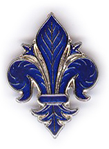 99-02-02-0056 Magneti Giglio Scontornato Blu CONFEZIONI da n.10 Pz.