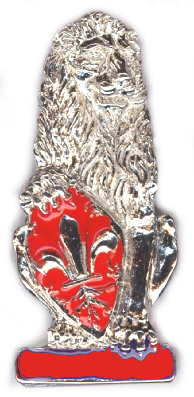 99-02-02-0063 Magneti Marzocco Scontornato Rosso CONFEZIONI da n.10 Pz.