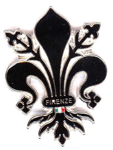 99-02-02-0092 Magneti Giglio Grande Scontornati  Nero CONFEZIONI da n.10 Pz.