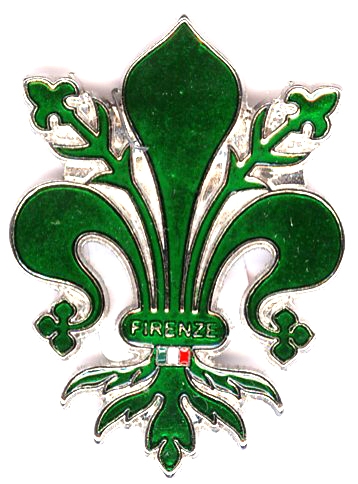 99-02-02-0095 Magneti Giglio Grande Scontornato Verde CONFEZIONI da n.10 Pz.